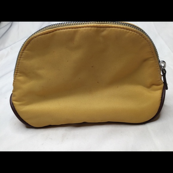 Dooney & Bourke Yellow Nylon Cosmetic Case - Picture 2 of 10